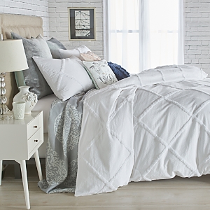 Peri Home Chenille Lattice Comforter Set, Full/queen In White