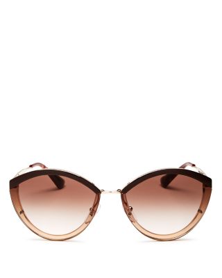 prada oversized rimless sunglasses