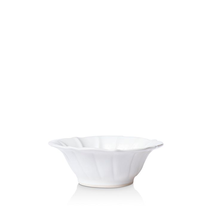 Shop Vietri Incanto Ruffle Stoneware Cereal Bowl In White