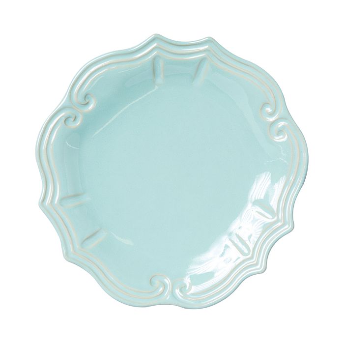 Vietri Incanto Baroque Stoneware Dinner Plate In Aqua