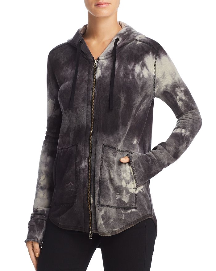 ATM Anthony Thomas Melillo Tie Dye Zip Front Hoodie Bloomingdale s