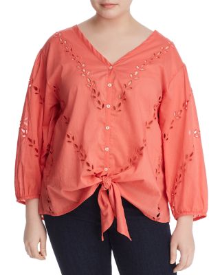 Lucky brand eyelet top on sale