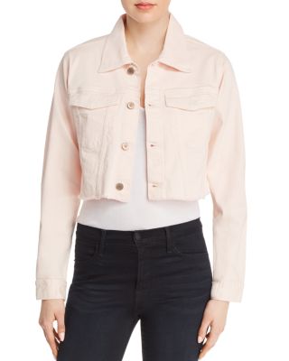 blush pink jean jacket