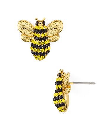 kate spade new york Pavé Bee Stud Earrings | Bloomingdale's
