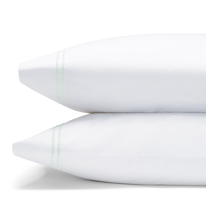 Shop Sferra Grande Hotel King Pillowcase, Pair In White/mist