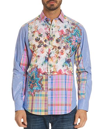 Robert Graham Limited Edition Floral Plaid Classic Fit Button-Down ...