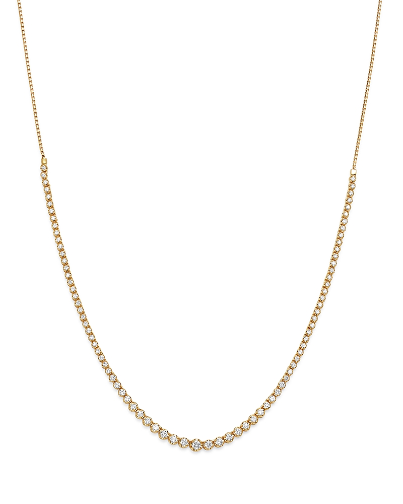 Bloomingdale's Fine Collection Diamond Graduated Bolo Necklace in 14K Yellow Gold, 2.50 tcw
