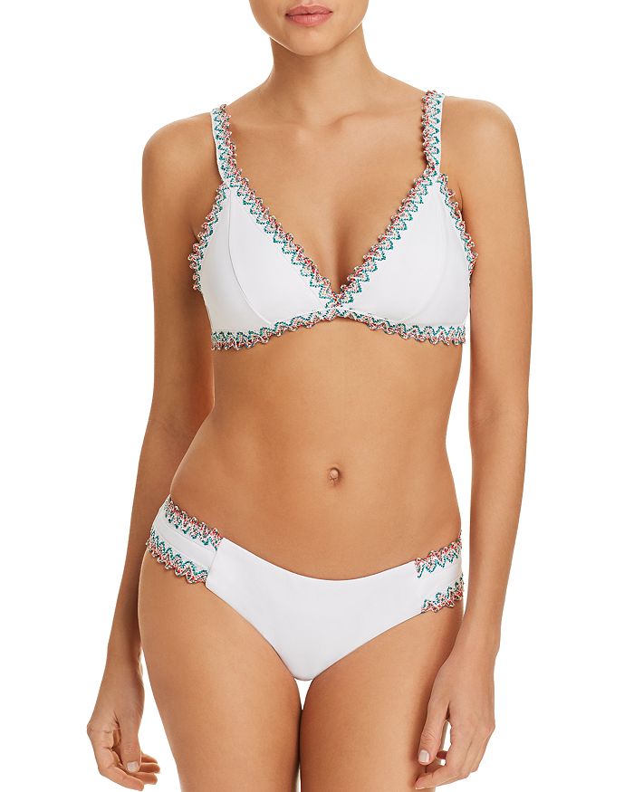 BECCA by Rebecca Virtue Mardi Gras Bralette Bikini Top Mardi