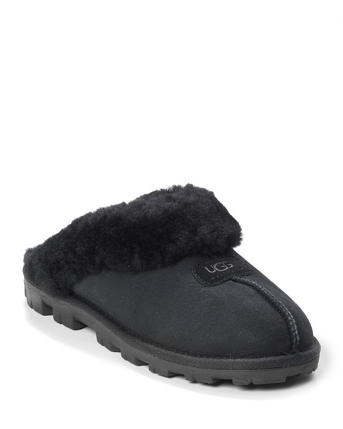 Ugg Women's Coquette Shearling Slippers In Black