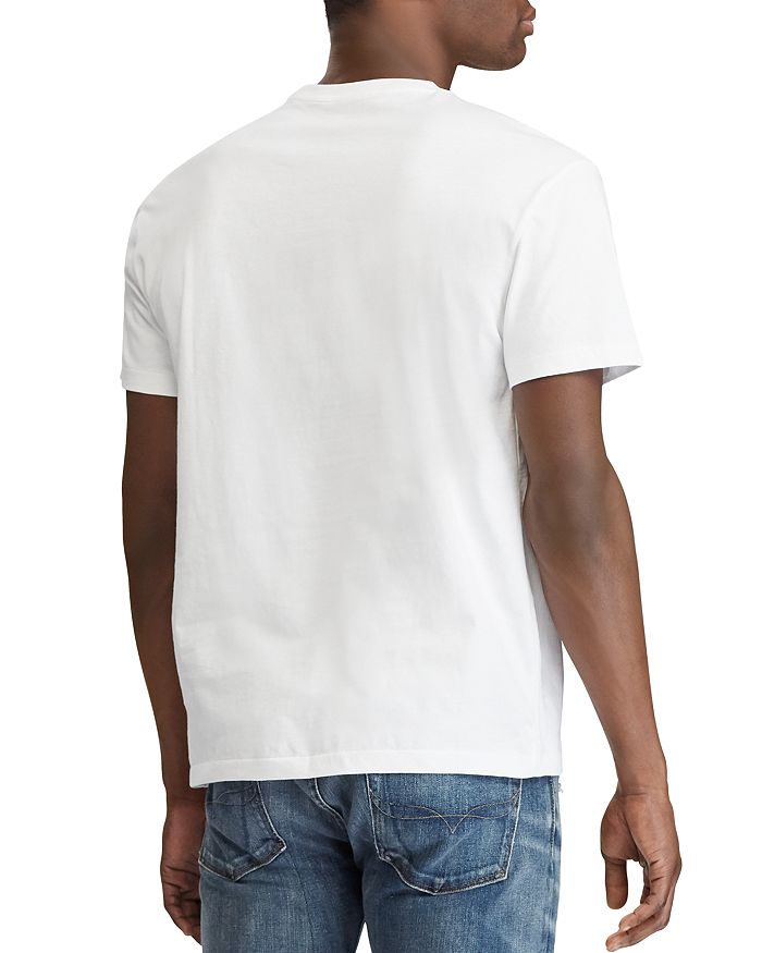 Shop Polo Ralph Lauren Classic Fit V-neck Tee In White