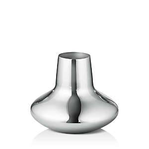 Georg Jensen Henning Koppel Stainless Steel Vase 12.5cm In Silver