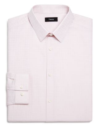 Theory Illusion Textured Slim Fit Dress Shirt | Bloomingdale's