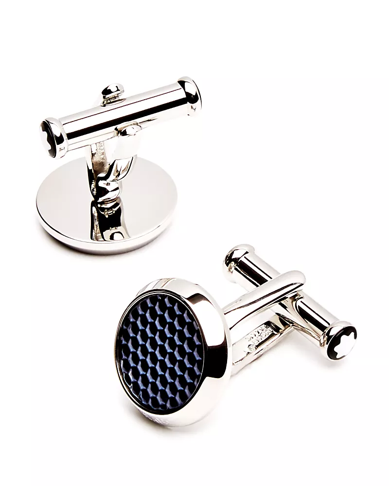 Montblanc Lacquer Inlay Round Cufflinks