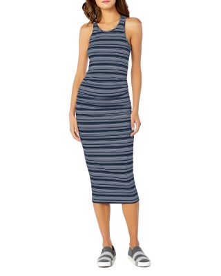 striped midi tank dress