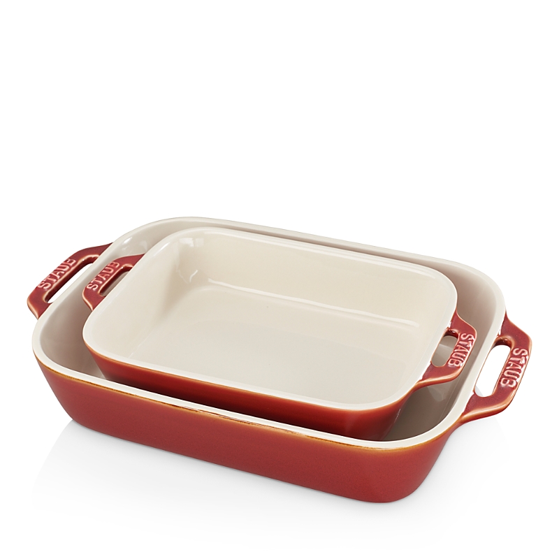STAUB CERAMIC RECTANGULAR BAKING DISH 2-PIECE SET 40511-923
