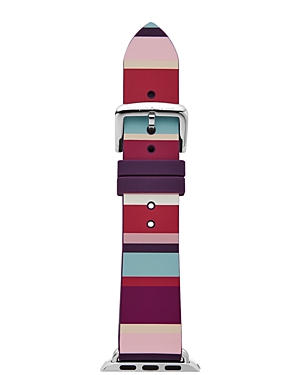 KATE SPADE KATE SPADE NEW YORK MULTICOLORED SILICONE APPLE WATCH STRAP,KSS0006