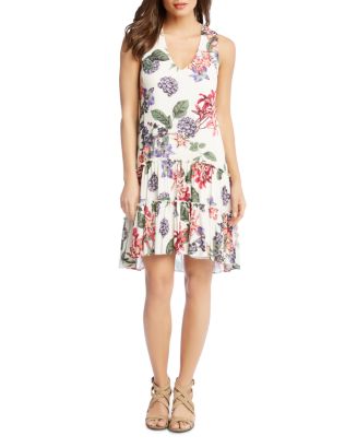 Karen Kane Sleeveless Ruffle-Hem Dress | Bloomingdale's