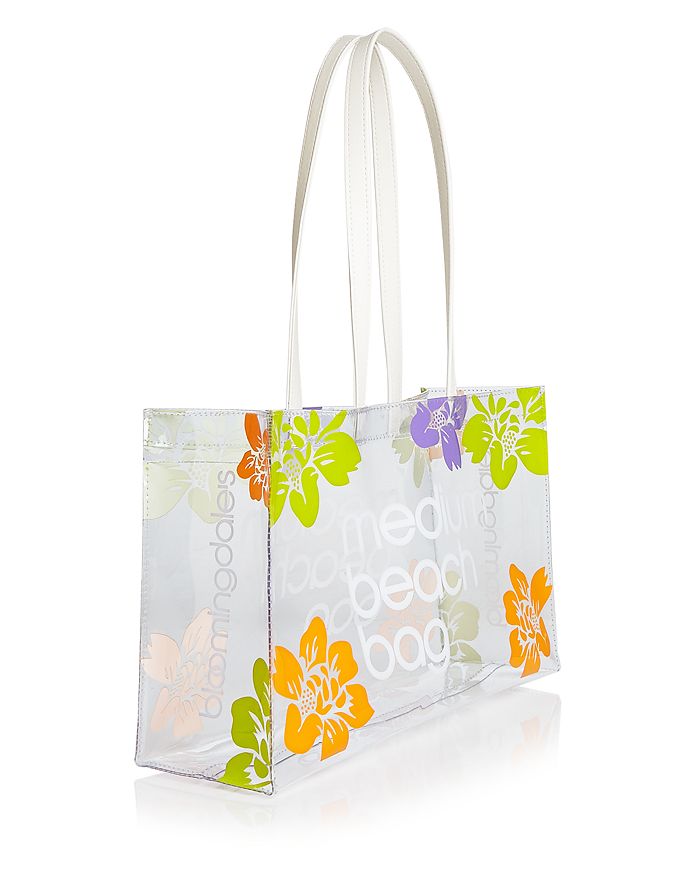 Shop Bloomingdale's Medium Beach Bag - 100% Exclusive In Clear