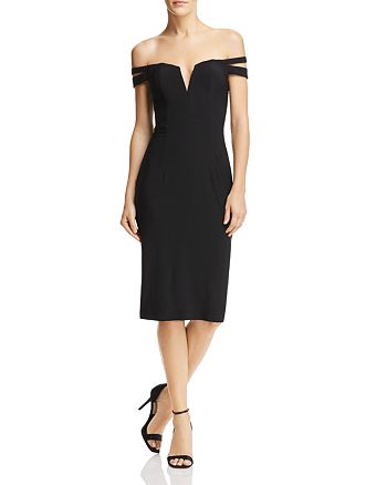 AQUA Off-the-Shoulder Cocktail Dress - 100% Exclusive | Bloomingdale's