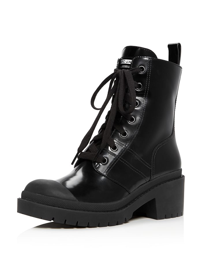MARC JACOBS Women's Bristol Leather Lace Up Booties | Bloomingdale's