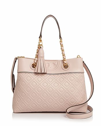 Tory Burch Fleming Small Quilted Leather Crossbody | Bloomingdale's