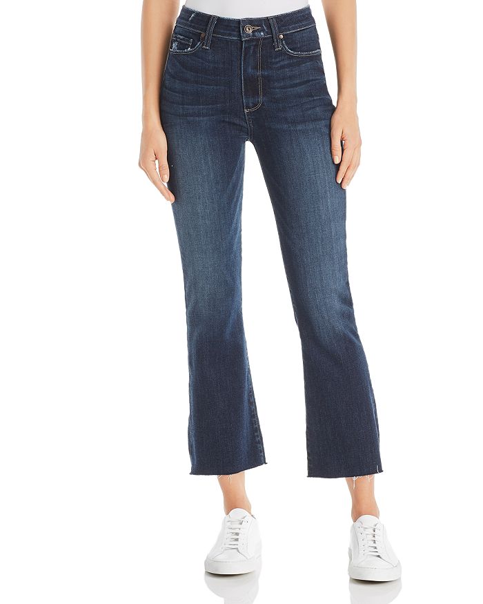 PAIGE Colette Crop Flare Jeans in Anza - 100% Exclusive | Bloomingdale's