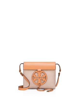 Tory Burch Miller Canvas & Leather Crossbody | Bloomingdale's