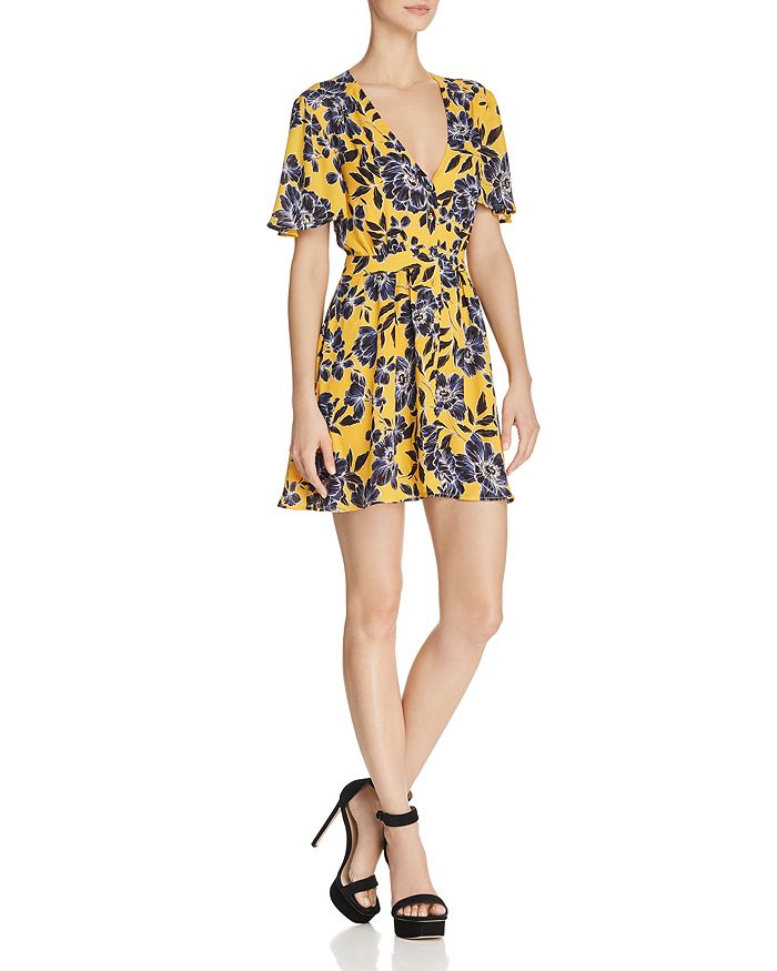 Olivaceous top floral dress
