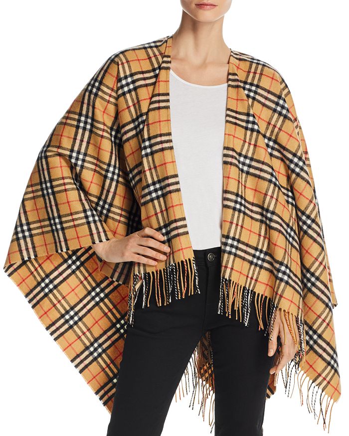 Burberry Vintage Check Cape | Bloomingdale's