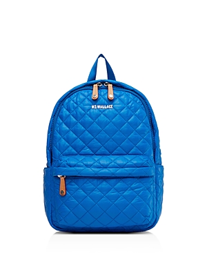 Mz Wallace Small Metro Backpack In Tahiti Blue/silver