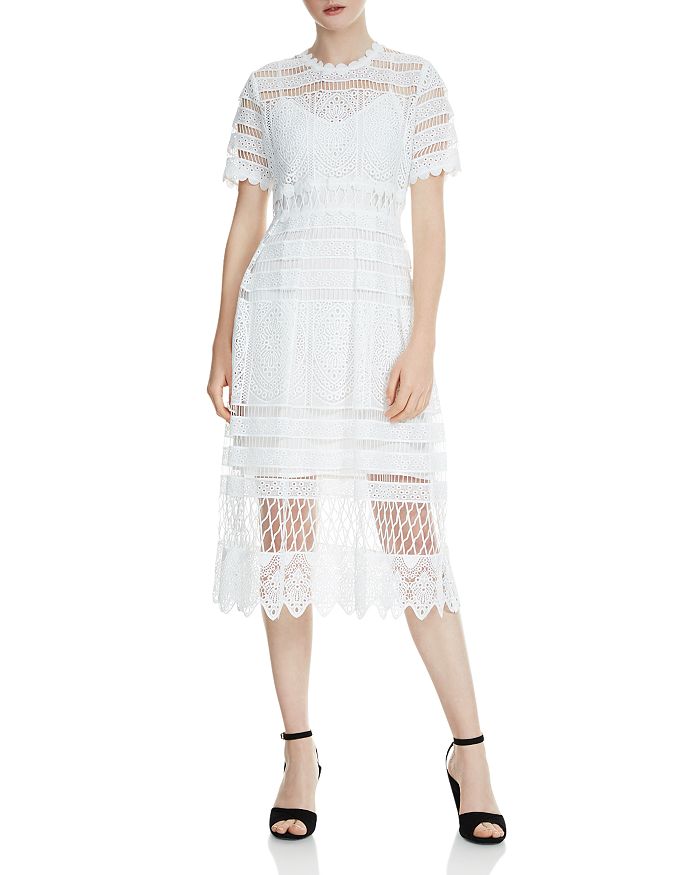 Bloomingdales white lace dress store