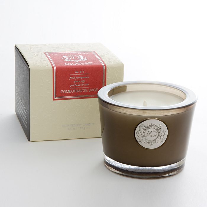 Aquiesse Pomegranate Sage Small Soy Candle Bloomingdale's