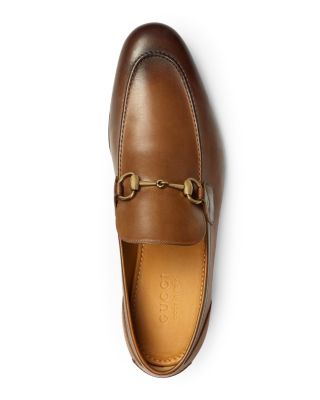 mens gucci leather loafers