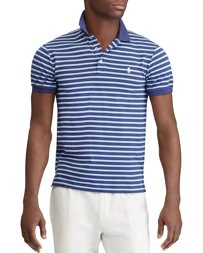Polo Ralph Lauren Polo Striped Classic Fit Mesh Polo Shirt | Bloomingdale's