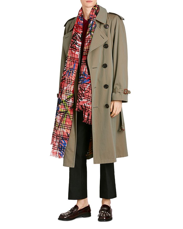 Burberry scribble scarf deals