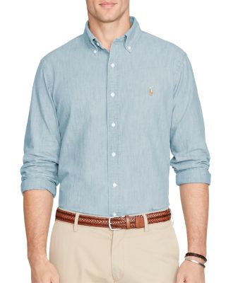 Polo Ralph Lauren - Classic Fit Long Sleeve Chambray Cotton Button Down Shirt