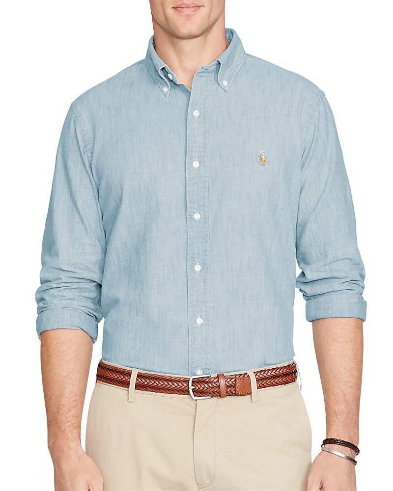Polo Ralph Lauren (english Translation: Cotton Chambray In Chambray