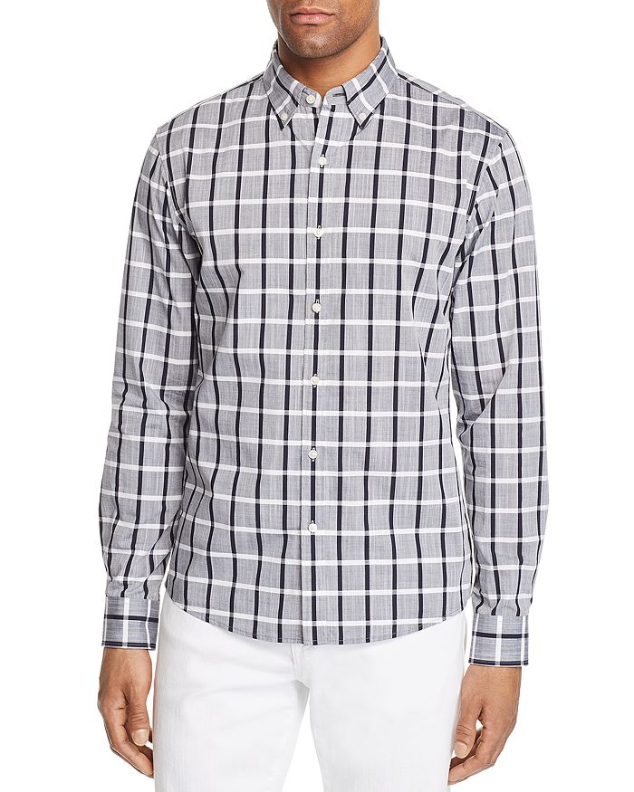 Michael Kors Camlin Check-Print Slim Fit Button-Down Shirt | Bloomingdale's