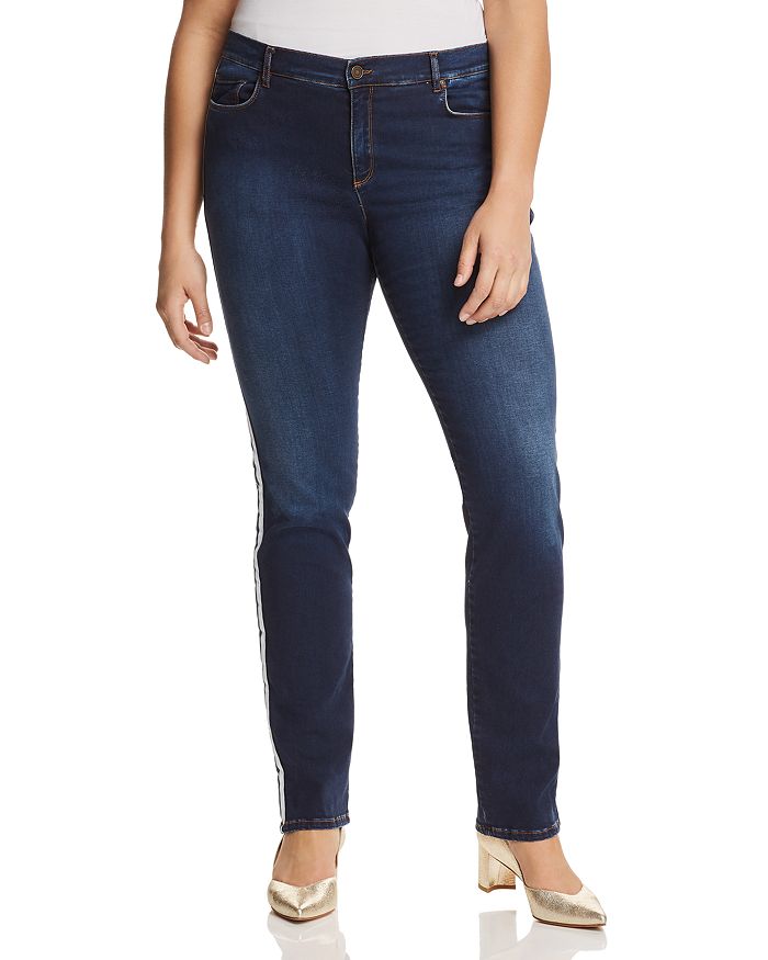 Marina Rinaldi Ibisco Racing Stripe Jeans Bloomingdale s