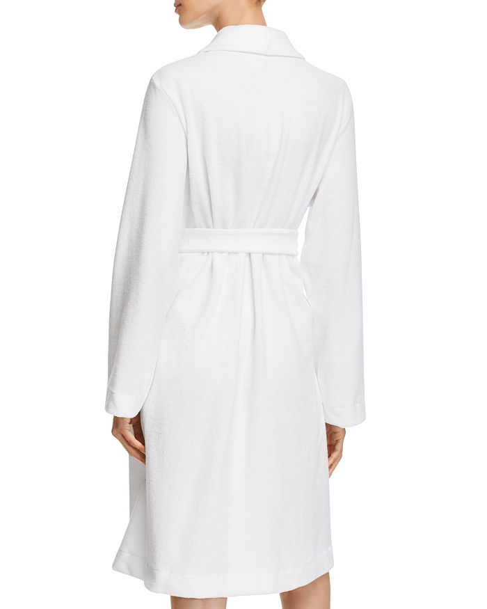 Shop Hanro Plush Wrap Robe In White