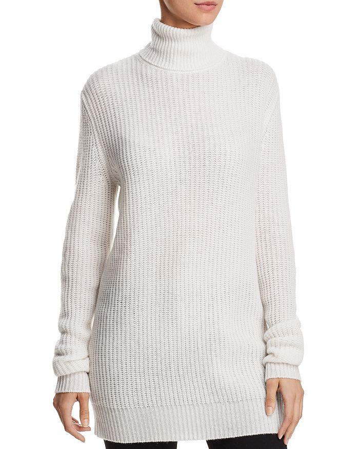 Cashmere turtleneck tunic shop