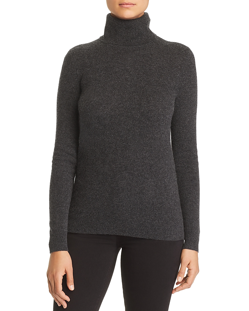 C By Bloomingdale's Cashmere Turtleneck Sweater - Exclusive In Dark Grey