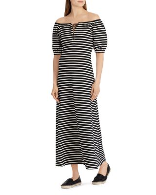 ralph lauren striped maxi dress
