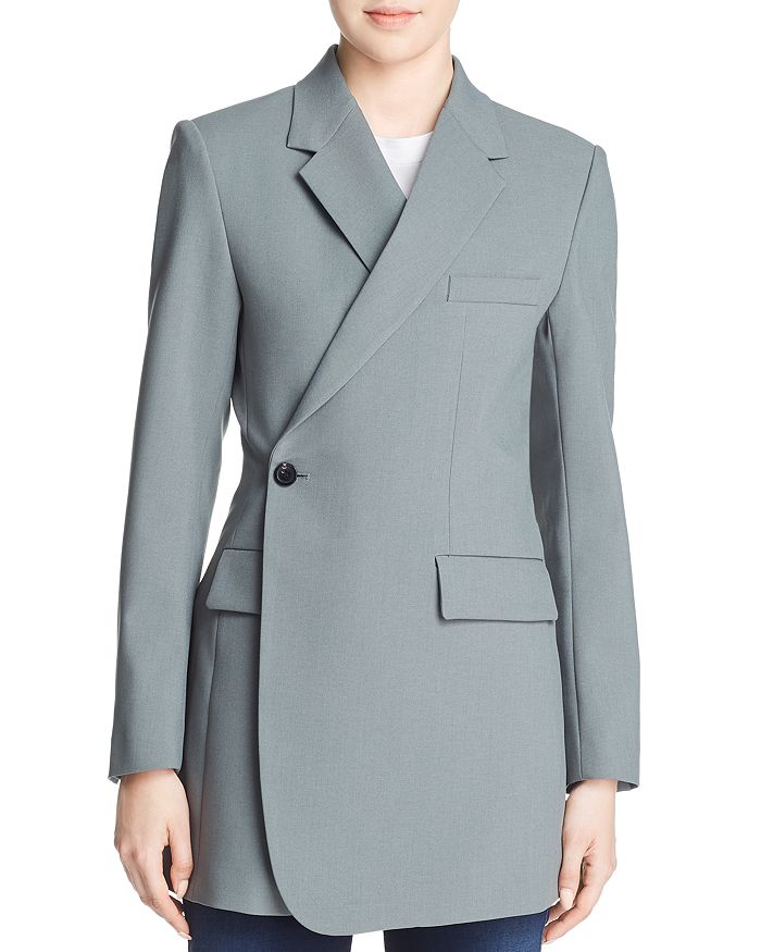 Theory Longline Overlap Blazer Bloomingdale s