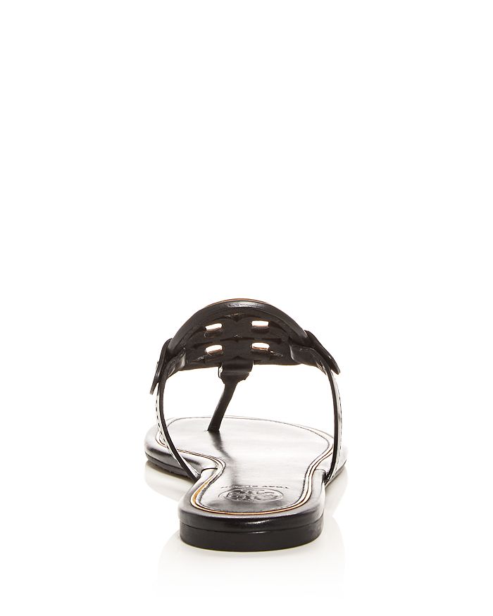 miller enamel leather thong sandals