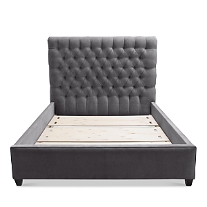Bloomingdale's Artisan Collection Spencer Tufted Upholstery King Bed In Votive Onyx