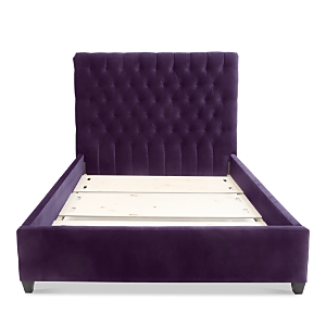 Bloomingdale's Artisan Collection Spencer Tufted Upholstery Full Bed In Vance Aubergine