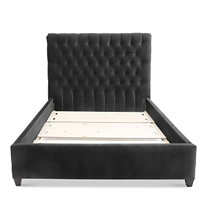 Bloomingdale's Artisan Collection Spencer Tufted Upholstery Full Bed In Vance Charcoal