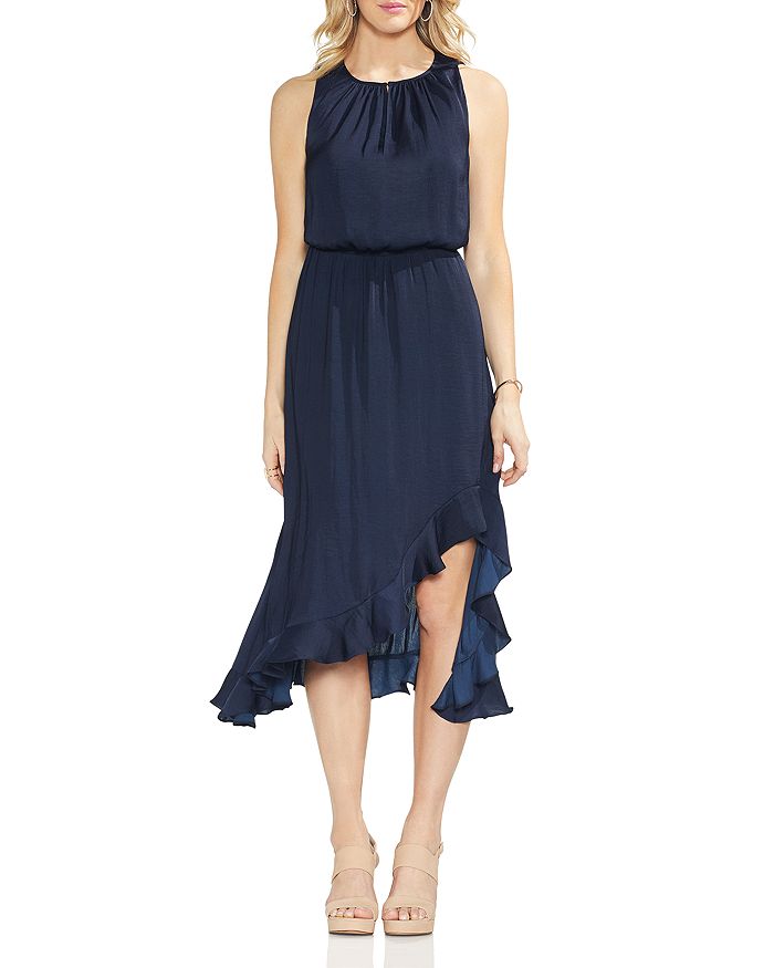 Vince camuto ruffle hem dress online