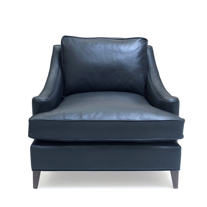 Bloomingdale's Artisan Collection Charlotte Leather Chair - 100% Exclusive In Logan Sapphire